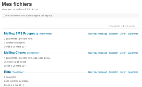Import fichier