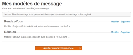 Modele de message